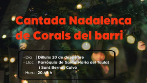 Cantada nadalenca de corals a Poblenou