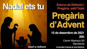 Pregària d'Advent a Sant Ildefons, a Barcelona