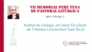 Acte de lliurament del VII Memorial Pere Tena de Pastoral Litúrgica 