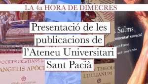 Presentació de les publicacions de l'Ateneu Universitari Sant Pacià