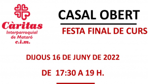 Final de curs del Casal Obert de Càritas, a Mataró