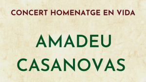 Homenatge a Amadeu Casanovas, a Mataró