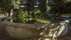 Meditació zen al claustre de Pedralbes