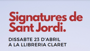 Signatures de Sant Jordi a la Llibreria Claret