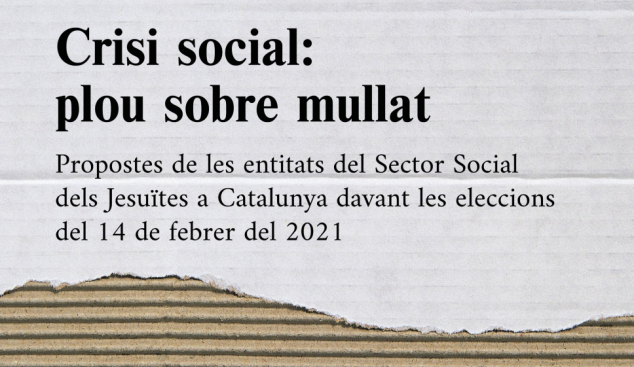 Les entitats socials jesuïtes denuncien que “plou sobre mullat”