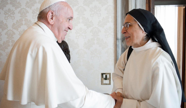 Sor Lucía Caram, en audiència privada amb el Papa