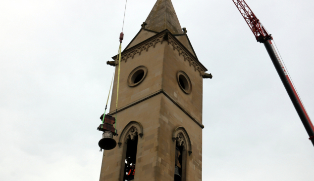 La nova campana del Monestir de les Avellanes ja està a punt per repicar