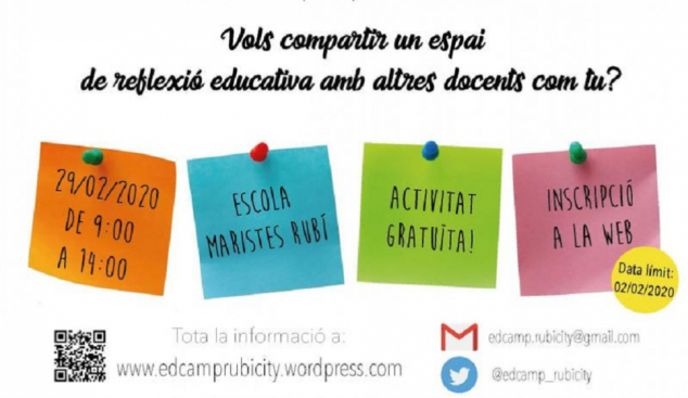 Maristes Rubí acollirà aquest cap de setmana l'Edcamp 