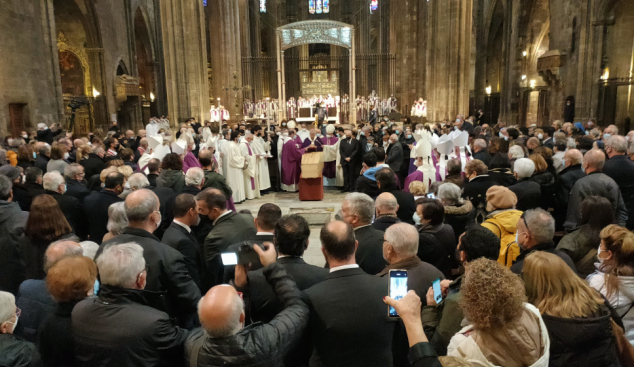 El bisbe Francesc Pardo ja descansa a la catedral de Girona