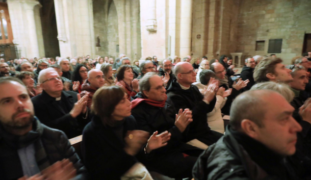 Poblet s'omple en solidaritat amb les víctimes dels aiguats