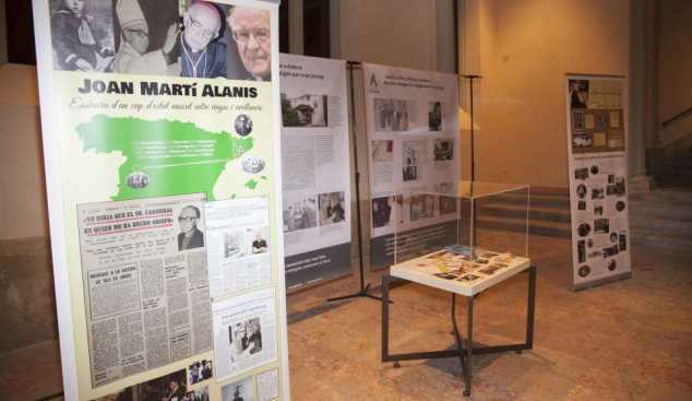 Inauguració de la mostra sobre l'arquebisbe Joan Martí i Alanis a Les Peces