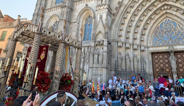 El 'Simpecado' de la Germandat del Rocío de Barcelona torna als carrers